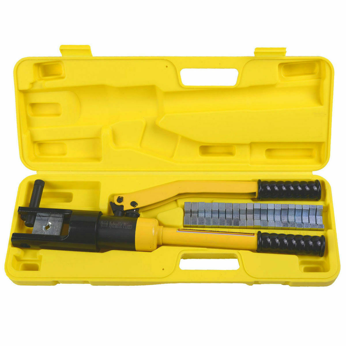 Wire Terminal Crimper Battery Cable Lug Crimping Tool w/Dies 16 Ton ...