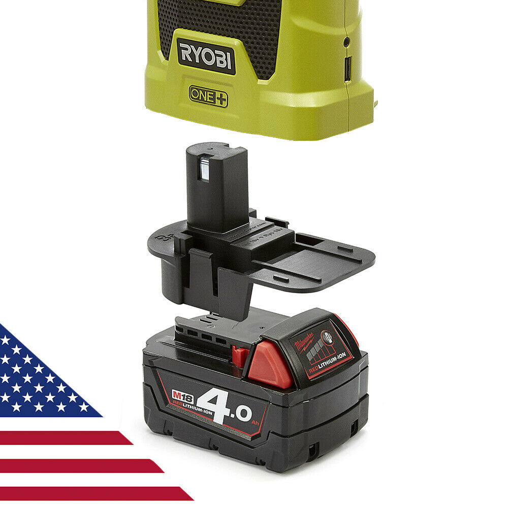 Badaptor Milwaukee Battery Adapter to Ryobi 18v One+ Tool | All ...