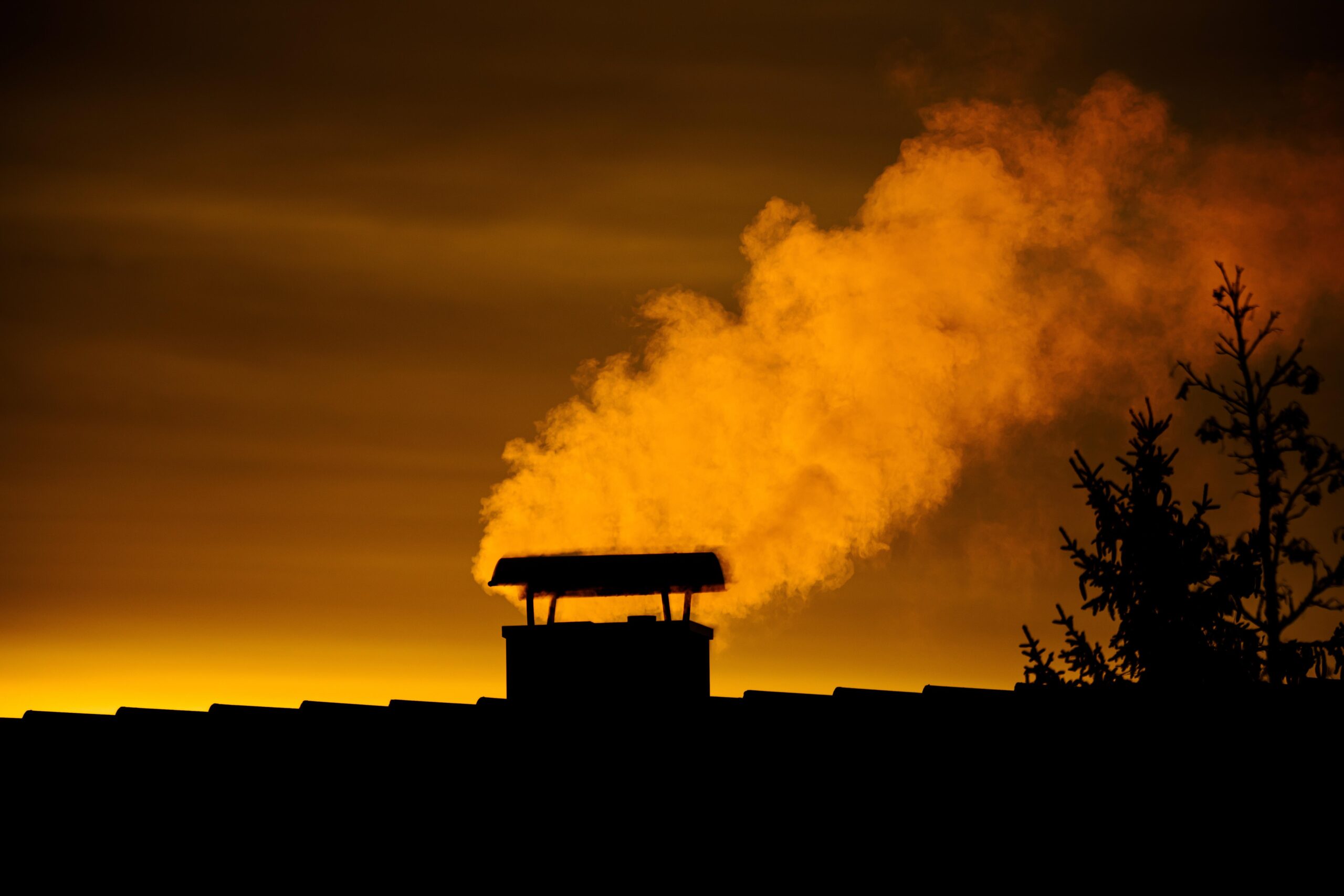 Chimney at sunrise