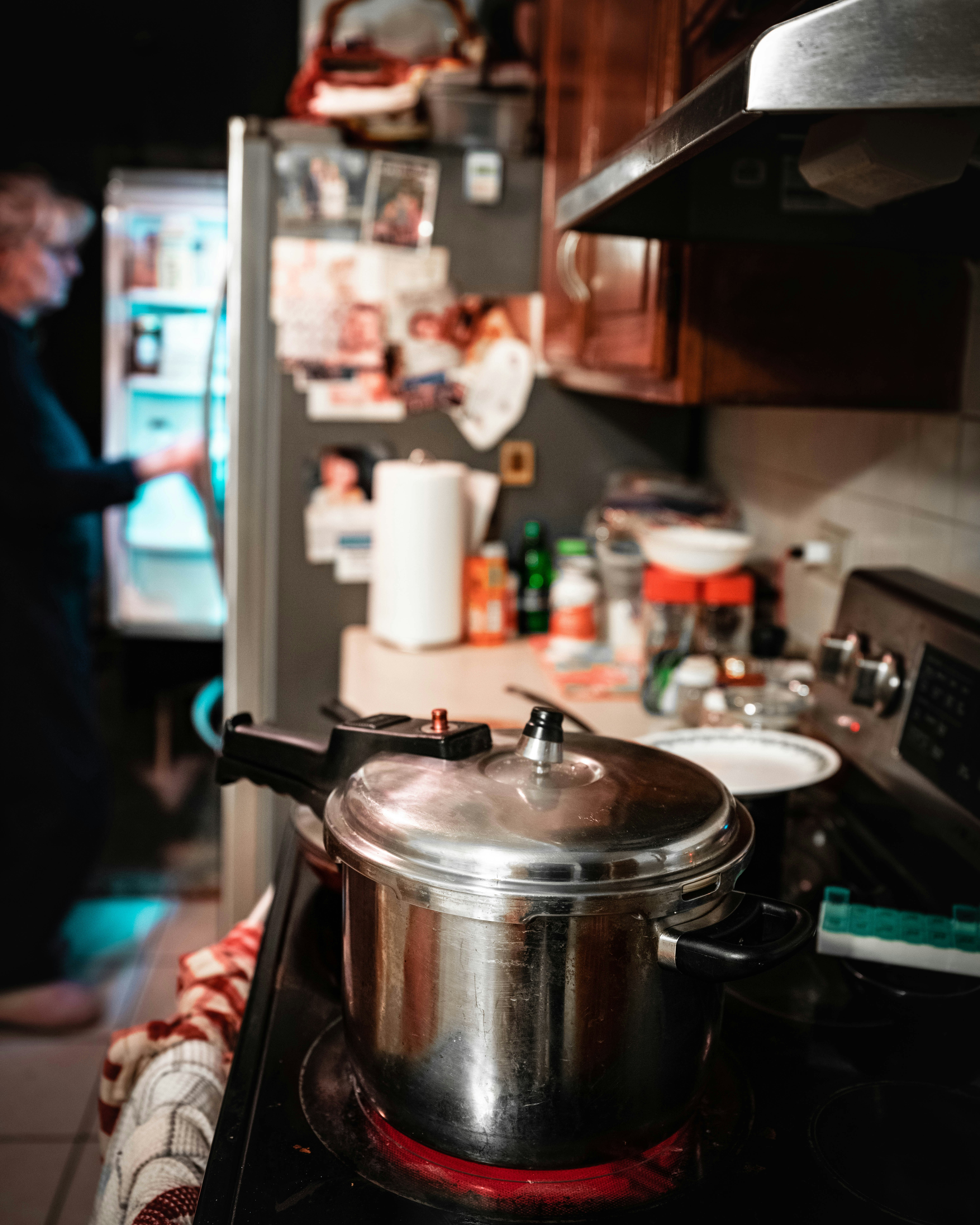 Canning in a kitchen